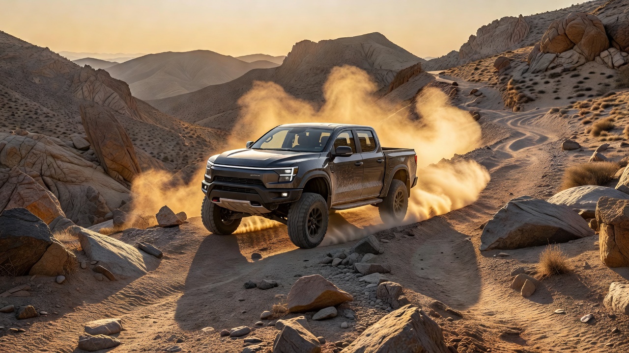 Chinese hybrid 4x4 on the trail